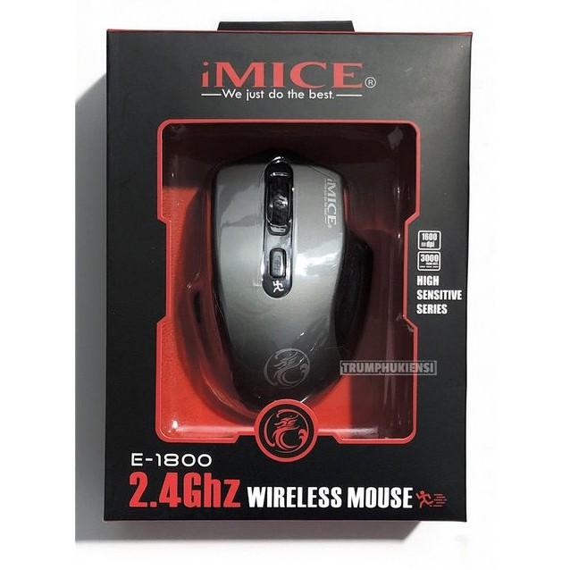 Chuột không dây chuyên Gaming  iMICE E-1800 - Độ nhạy max 2000 DPI