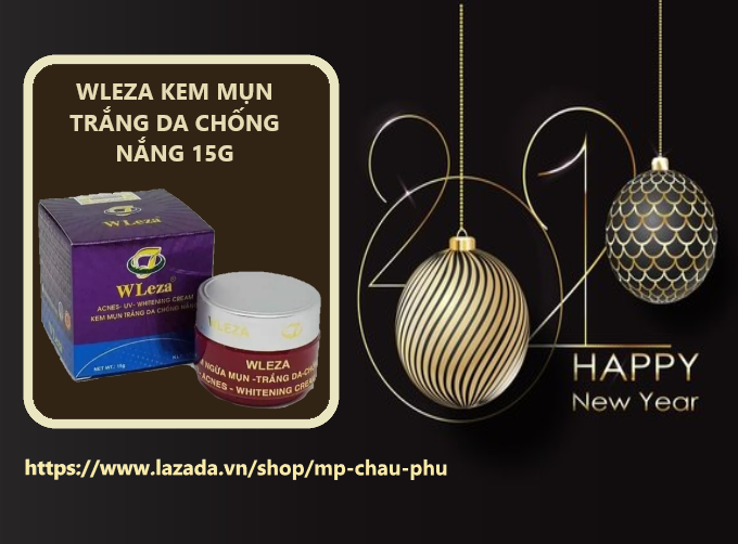kem wleza mụn trắng da - chống nắng 15g
