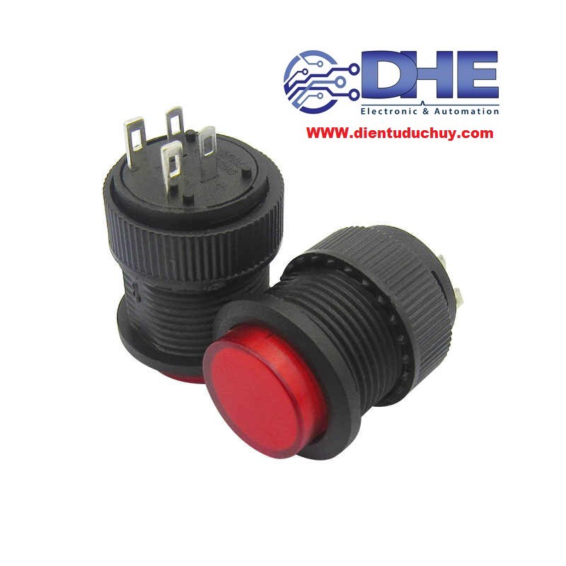 R16-503AD CONTACT NHẤN GIỮ- PHI 16MM - MÀU ĐỎ