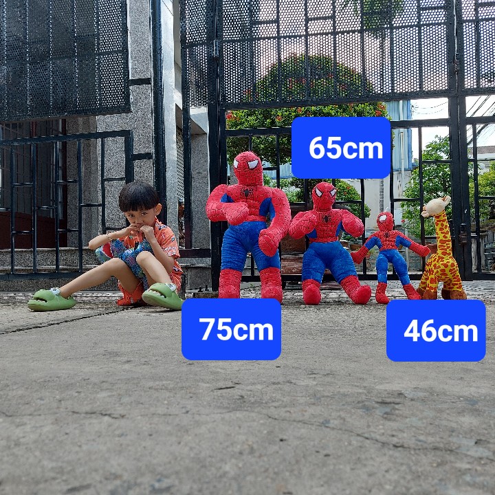 Superman Spider-Man Stuffed Toy 75cm High Quality – Super Big, Super Soft Spider-Man Teddy Bear – a Gift That Will Make Your Baby Love It from the Very First Glance
