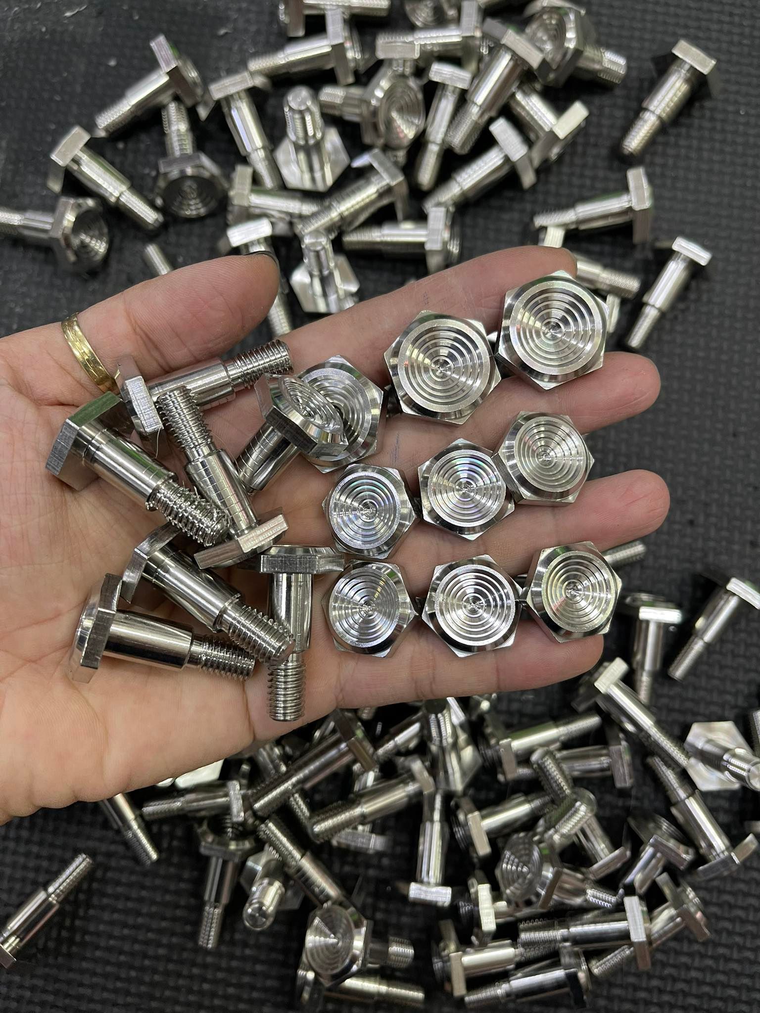 Ốc chân chống Salaya Inox , ốc chống nghiêng 8ly 10ly cho Honda Yamaha