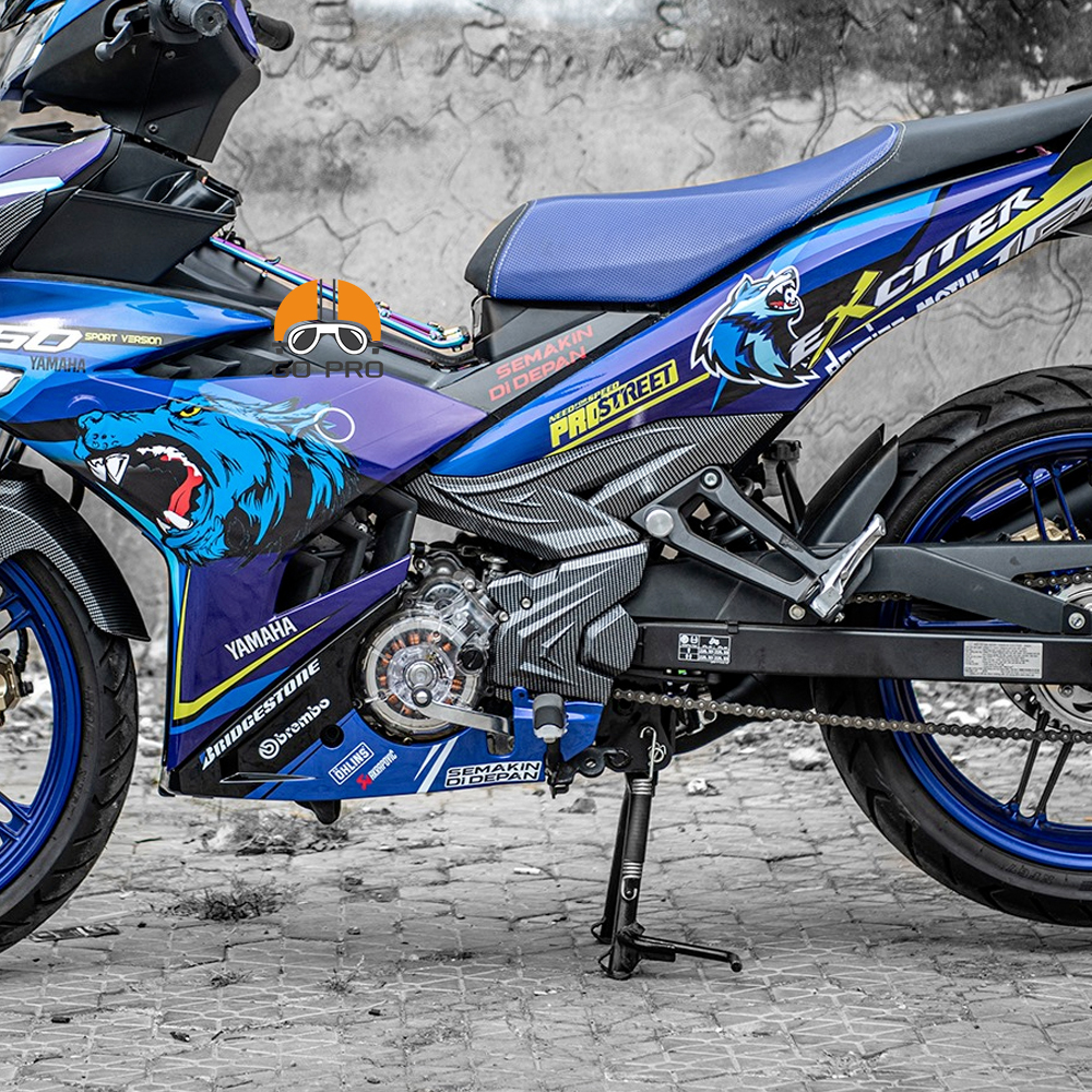 Combo Ốp Hông & Đuôi Cá EXCITER 150cc Xi Carbon - T10