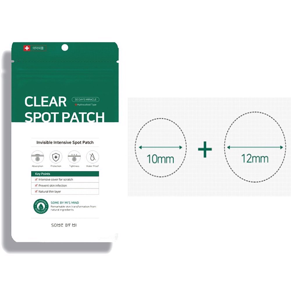 Miếng Dán Giảm Mụn Some By Mi Clear Spot Patch (Set 18 miếng)