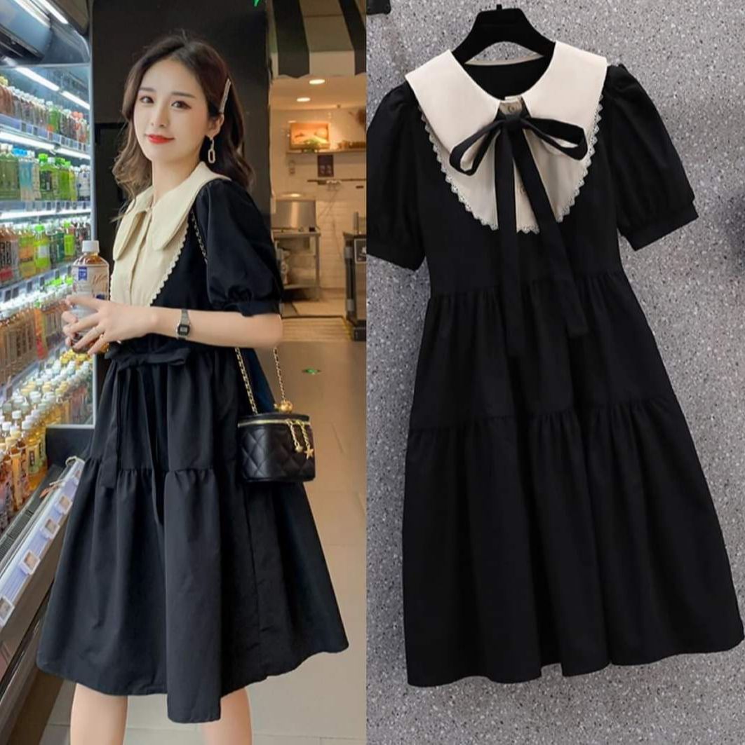 [FREESHIPMAX] Đầm bầu công sở dáng sơ mi - váy bầu chất lụa mềm mịn - size đến 70kg