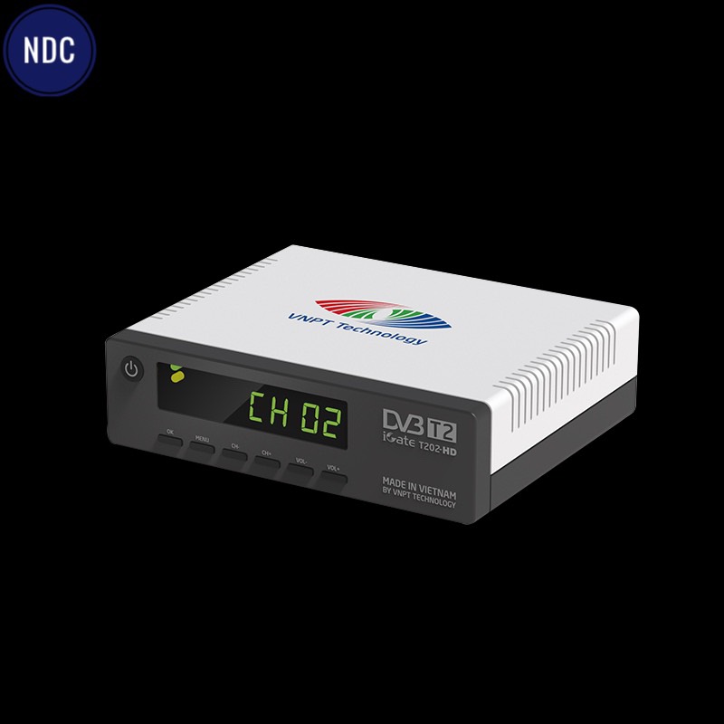Đầu Thu Kĩ Thuật Số Mặt Đất VNPT-iGate DVB-T2 T202 HD (Tặng Cáp HDMI)