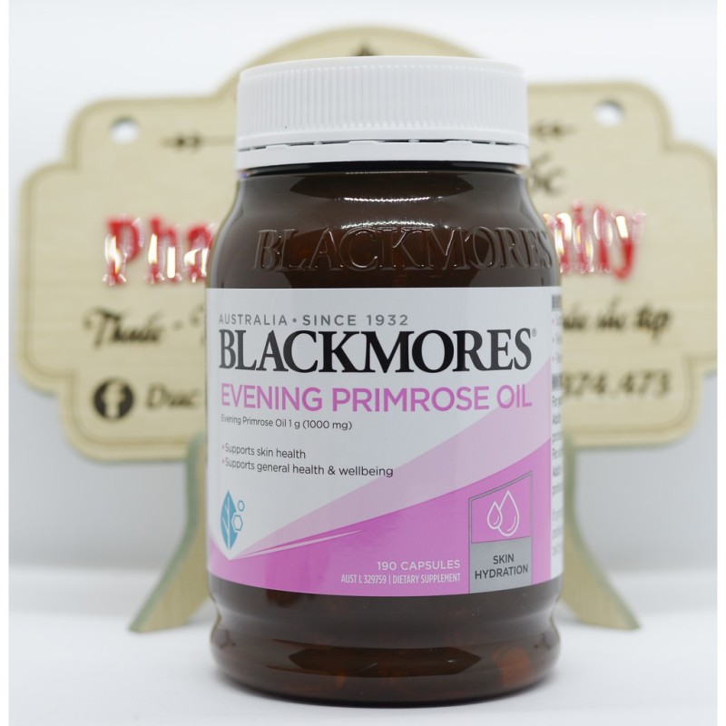 Blackmores Evening Primrose [Úc] Tinh Dầu Hoa Anh Thảo-Cung Cấp Omega 6 Và Axit Gmama- Linolenic- 190 Viên- Mẫu Mới 2020 nhập khẩu