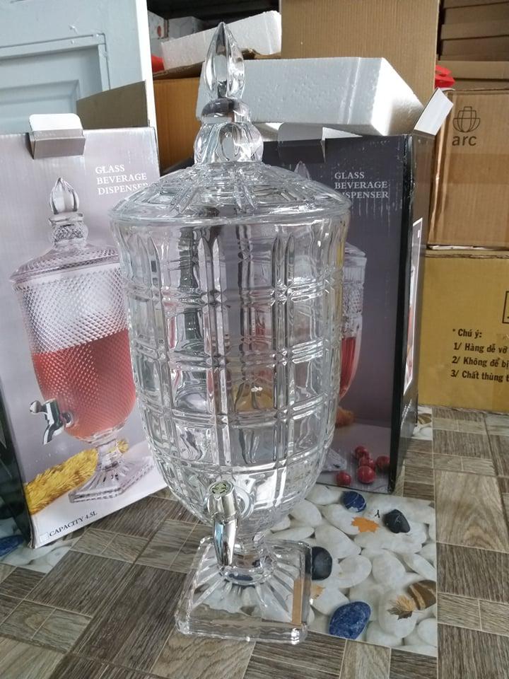 Bình Thủy Tinh Có Vòi 5 Lít