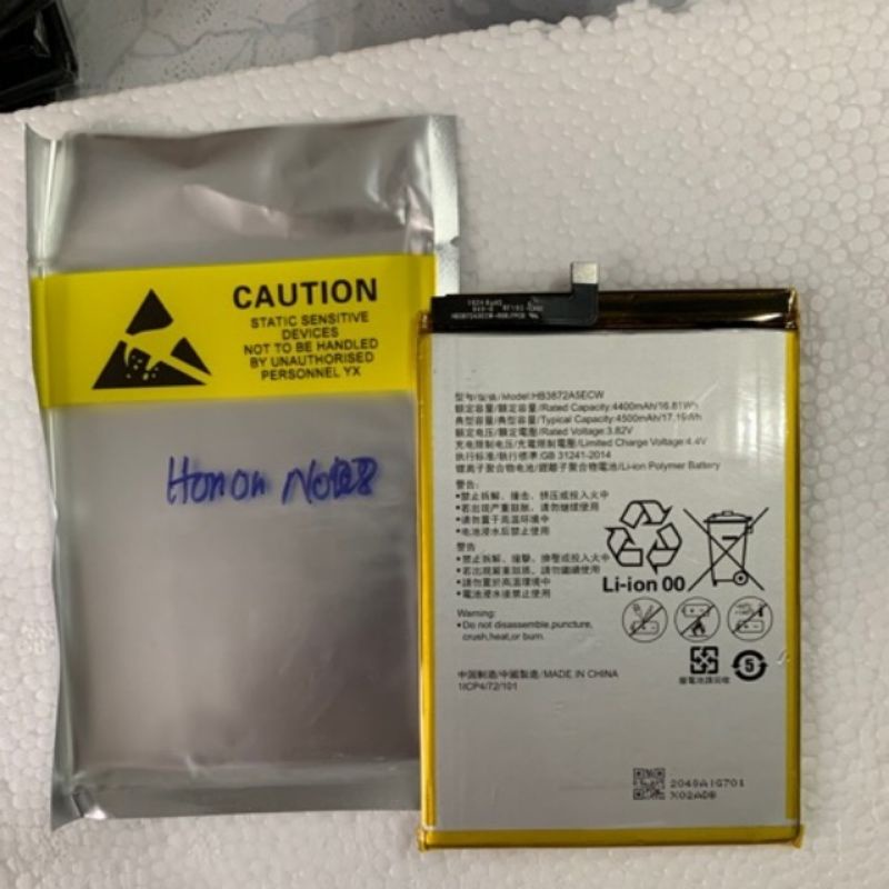 pin Huawei Honor Note 8 xịn, bảo hành 3 tháng đổi mới.