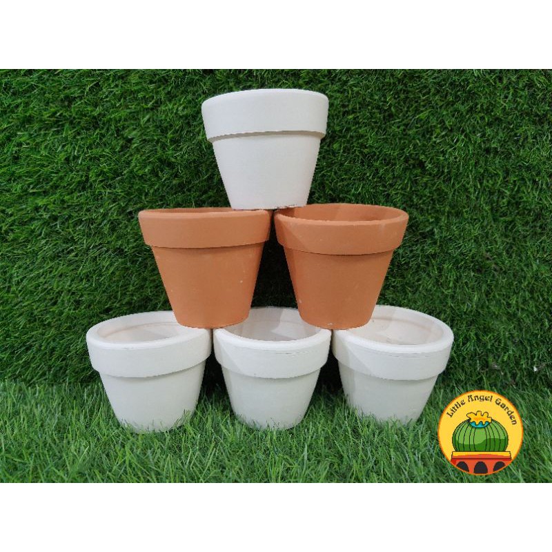Chậu đất nung cổ điển, kích thước nhỏ