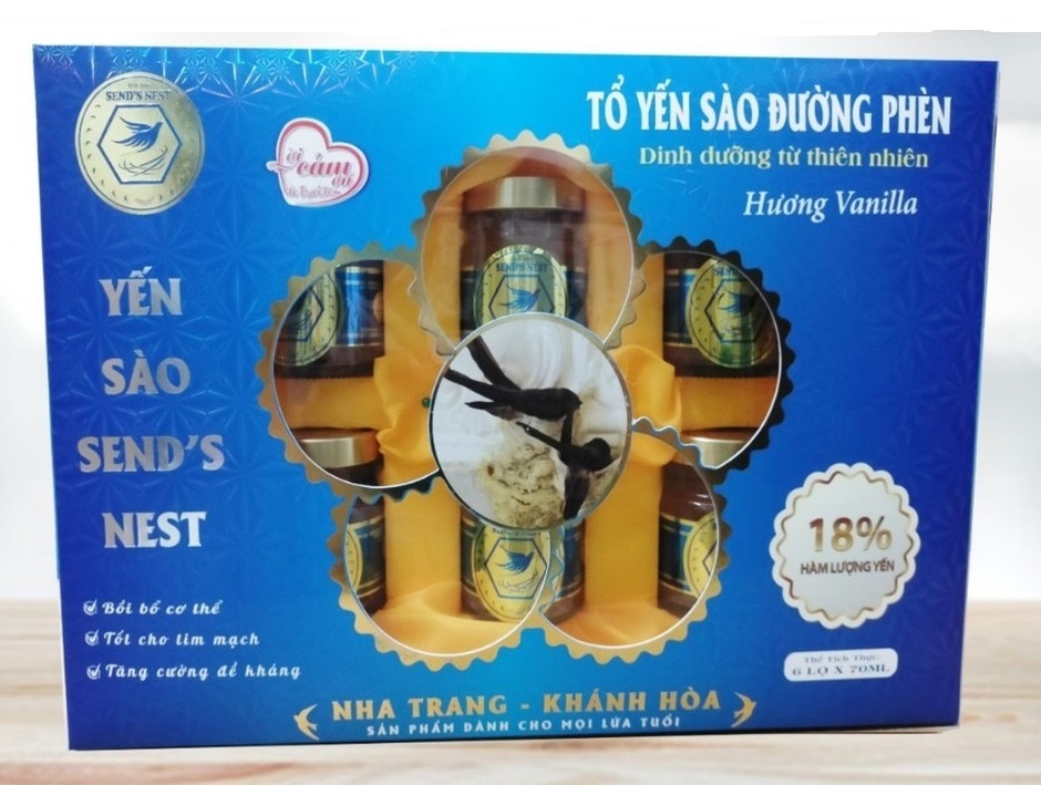 Nước yến sào sends nest vị vani 18% tổ yến