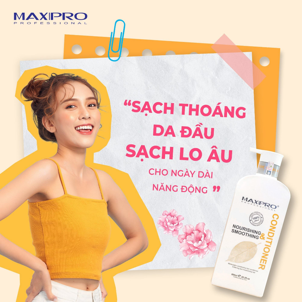 Dầu gội Maxipro kiểm dầu kích thích mọc tóc 800ml