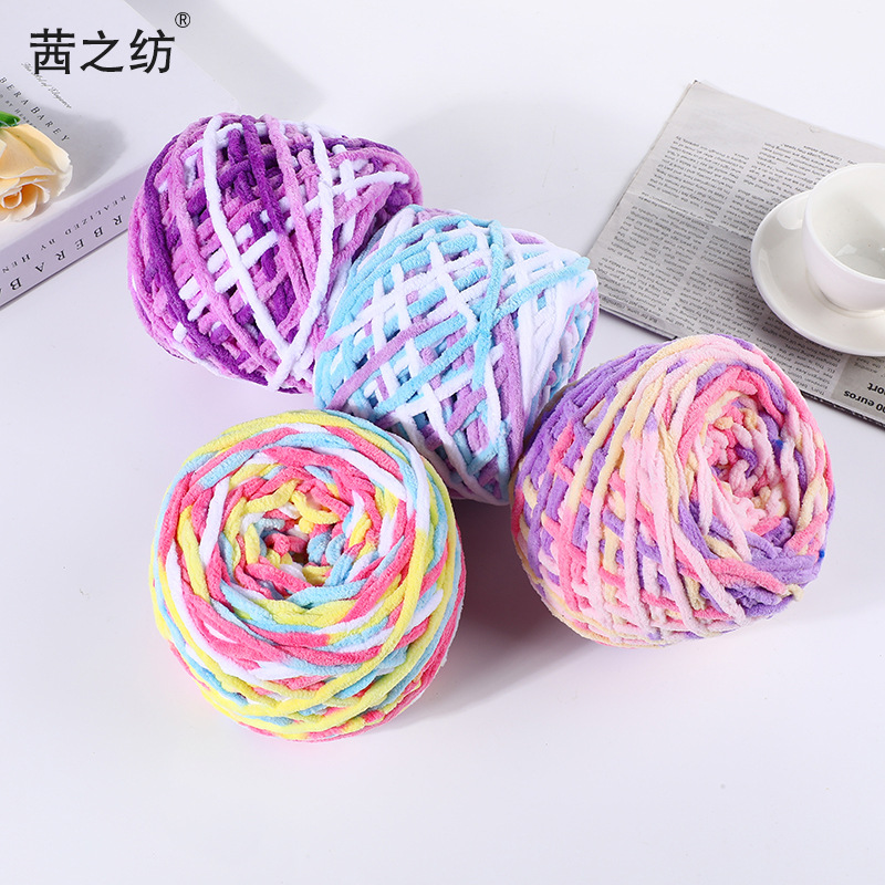 LEN NHUNG ĐŨA SỢI 5MM MÀU LOANG