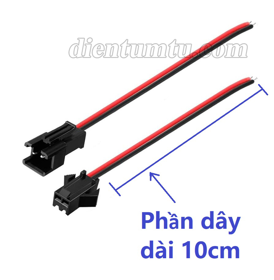 Jack kết nối SM-2P 2.54mm Đực Cái