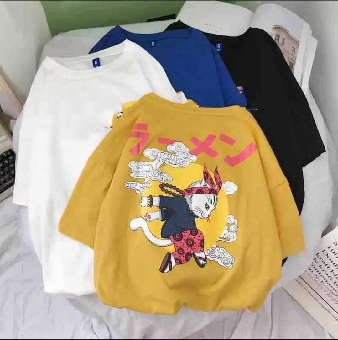 Áo thun nam form rộng hàn quốc in hình Thỏ Lão Đại độc đẹp vải dày mịn mát