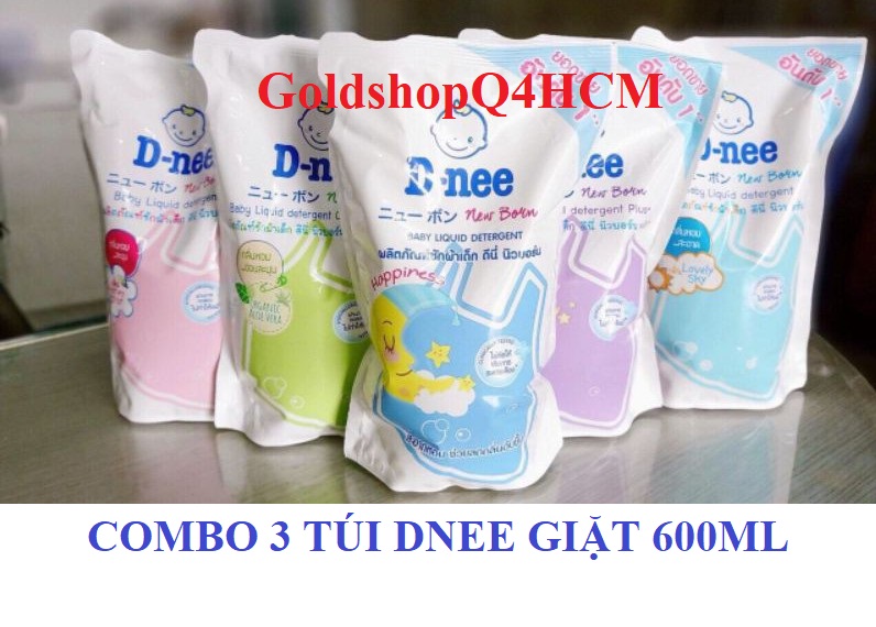 HCM- Combo 3 túi nước giặt dnee 600ml Thái lan.