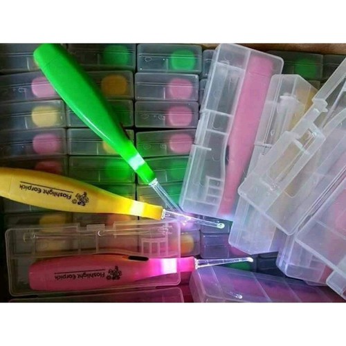 ⛔GIADUNGHOALONG⛔ Lấy ráy tai có đèn (TẶNG 2 ĐẦU - LOẠI HỘP NHỰA)