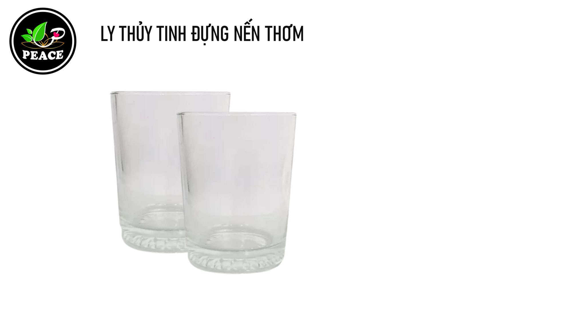 Ly thủy tinh đựng nến thơm 125ml