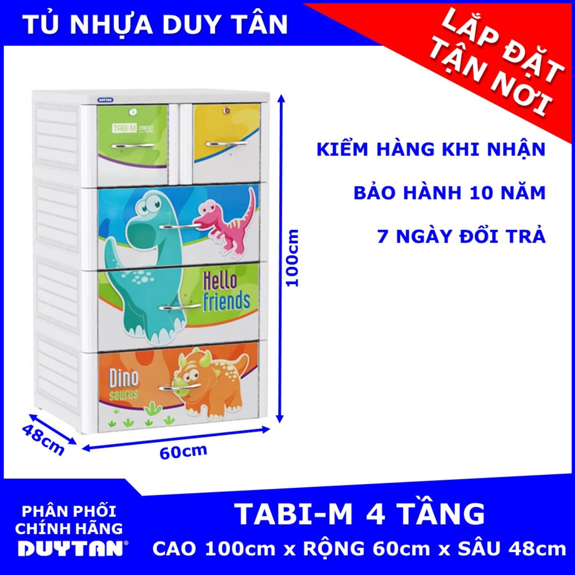 Tủ nhựa Duy Tân cao cấp TABI-M 4 tầng