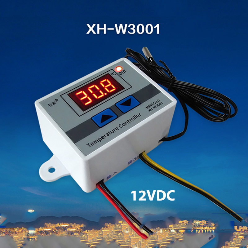 Công tắc cảm biến (sensor) nhiệt độ W3001- loại 220V hoặc 12V tùy chọn (Loại cảm biến rời có thể ngâm trong nước)