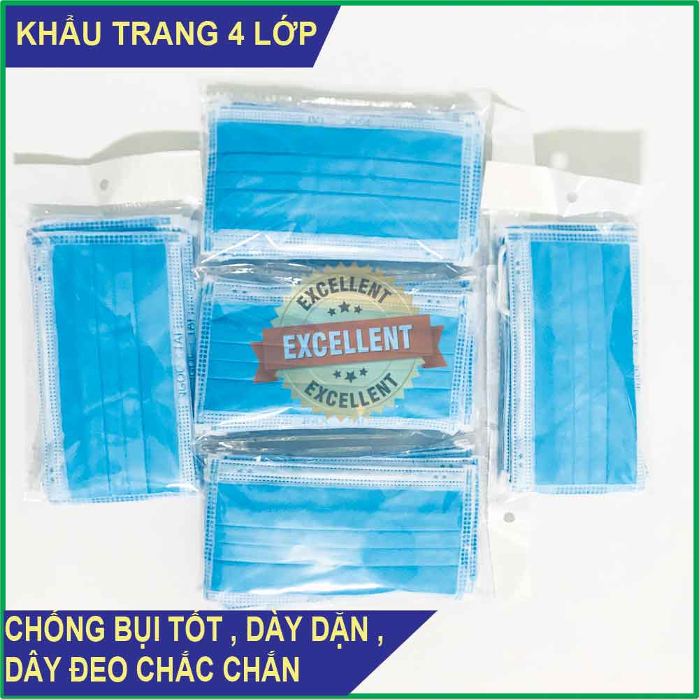 Hộp 50 Cái Khẩu Trang Y Tế 4 Lớp Ngọc Tài