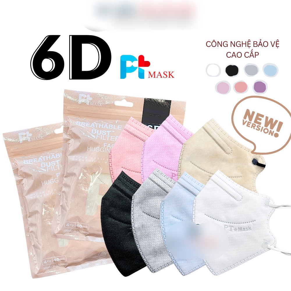 Combo 50 cái khẩu trang 6d phương tuyến_ 6d pt