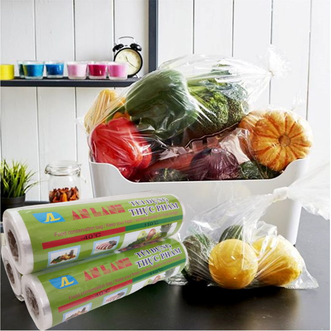 CUỘN TÚI ĐỰNG THỰC PHẨM AN LÀNH(25x35x0.25kg)
