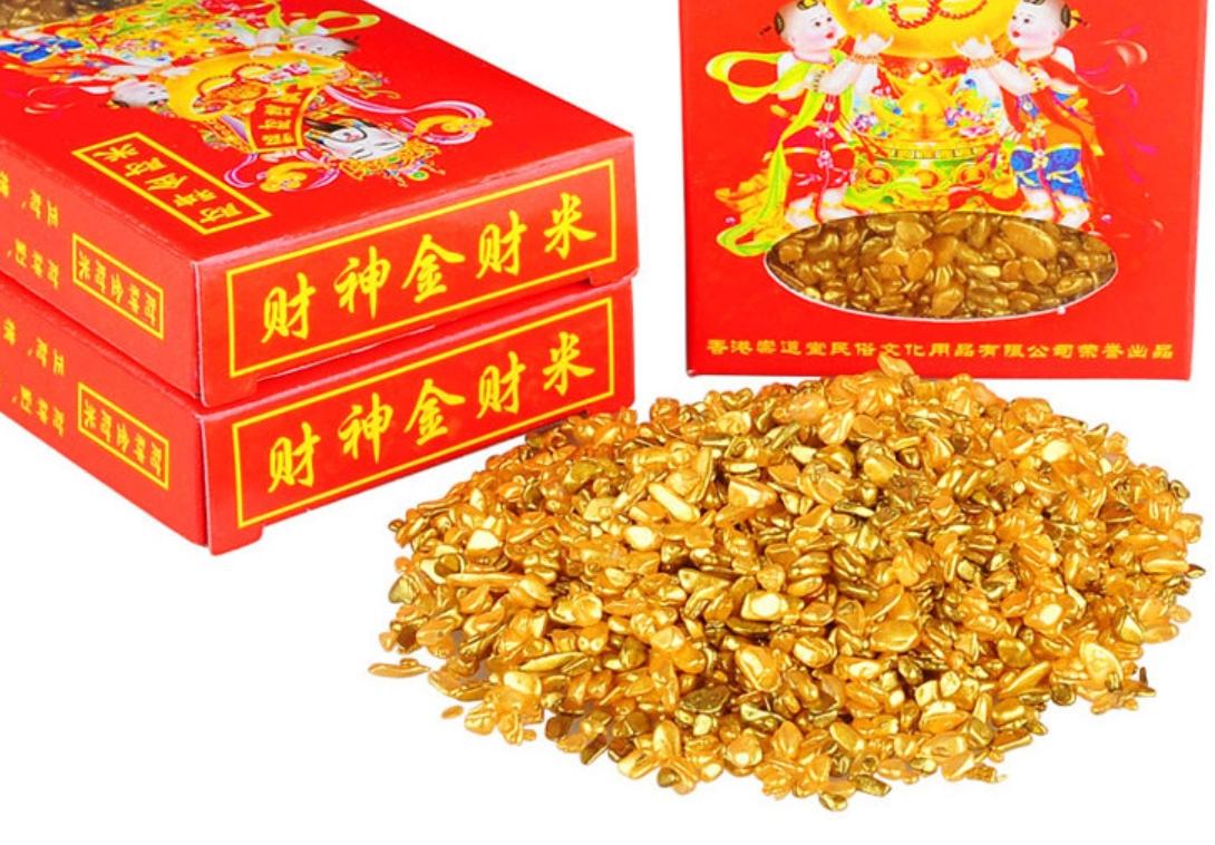 Gạo vàng thần tài - Chiêu tài lộc, mang lại cát khí cho gia đạo