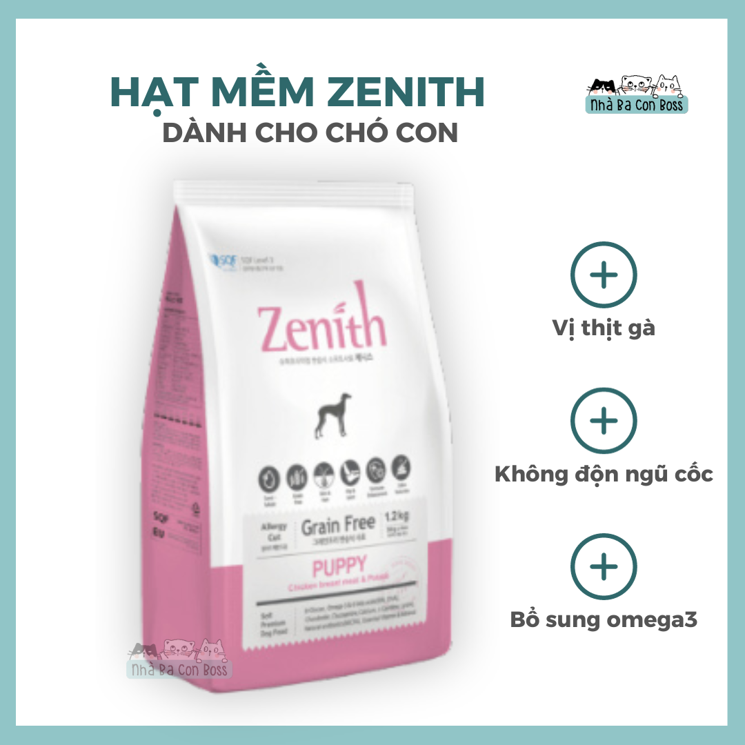 [1.2kg/3kg] Hạt Mềm Cho Chó Zenith