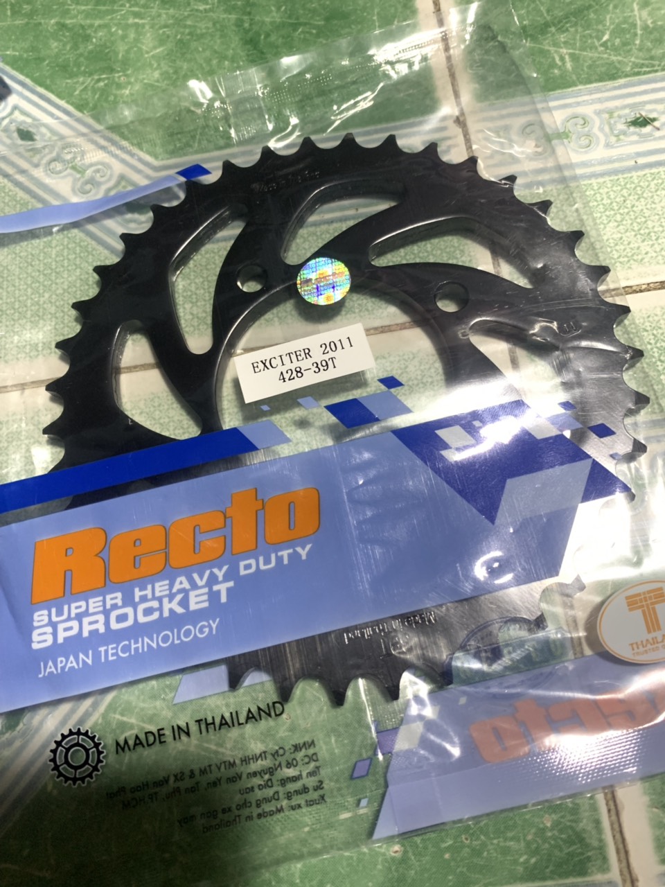dĩa tải xe exciter 135 recto (32T 33T 34T 35T 36T 37T 38T 39T)