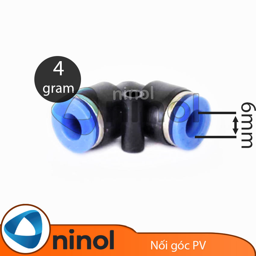Nối ống hơi khí nén góc vuông PV