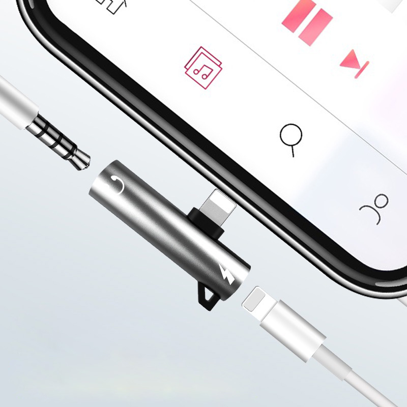 Đầu chuyển đổi Apple Lightning sang 3.5 mm và xạc chuẩn Lightning