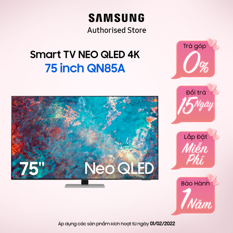 Bảng giá [Trả góp 0%] Smart Tivi Samsung 4K NEO QLED 75 inch QA75QN85AAKXXV