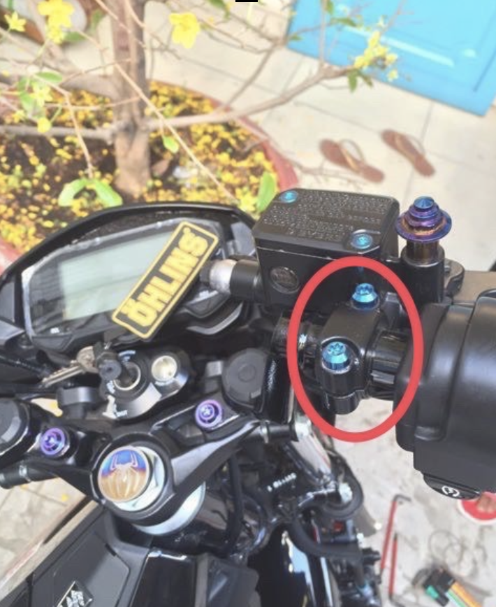 1 con ốc 6li25 trụ Titan Gr5