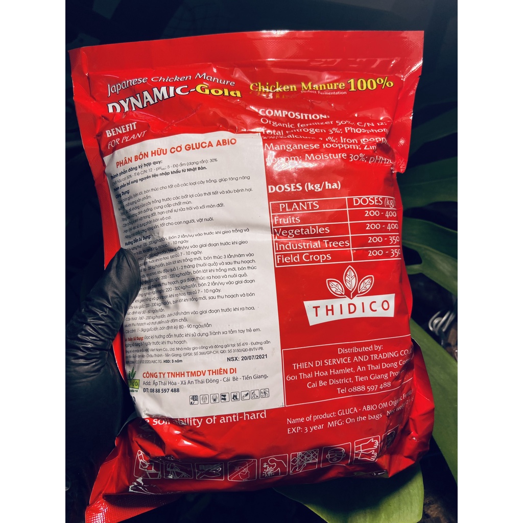 Phân gà Nhật Bản Dynamic Gold ! Gói 1kg !