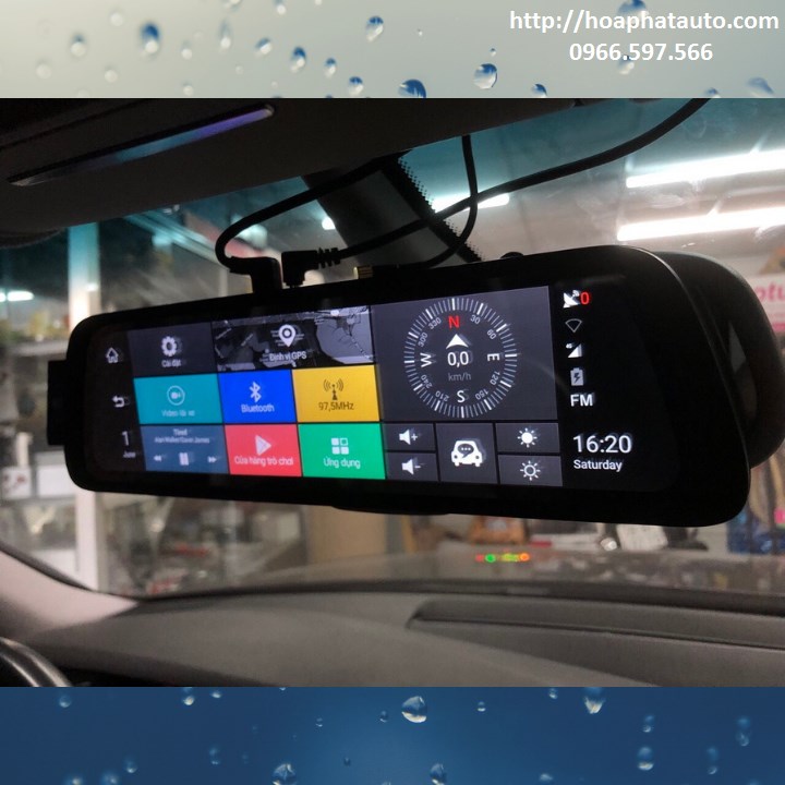camera hành trình kẹp gương A86