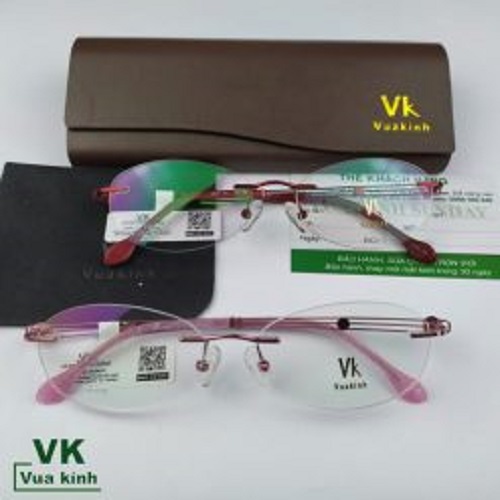Gọng kính cận khoan không viền VK78