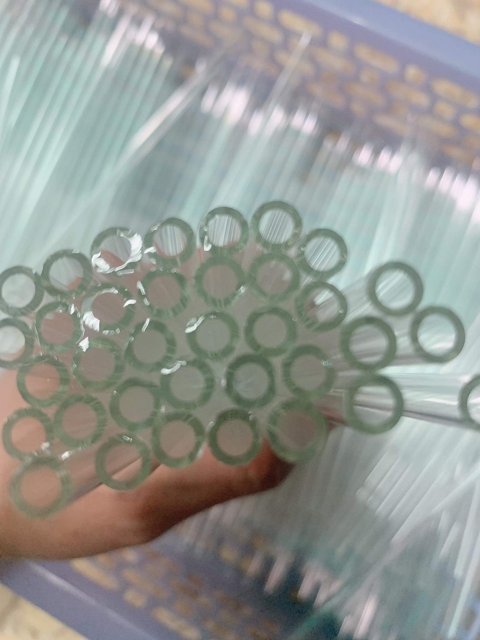 20 Ống thủy tinh phi 6 borosilicat 1.1mm dài 20cm loại tốt,thủy tinh loại tốt đừờng kính 6mm