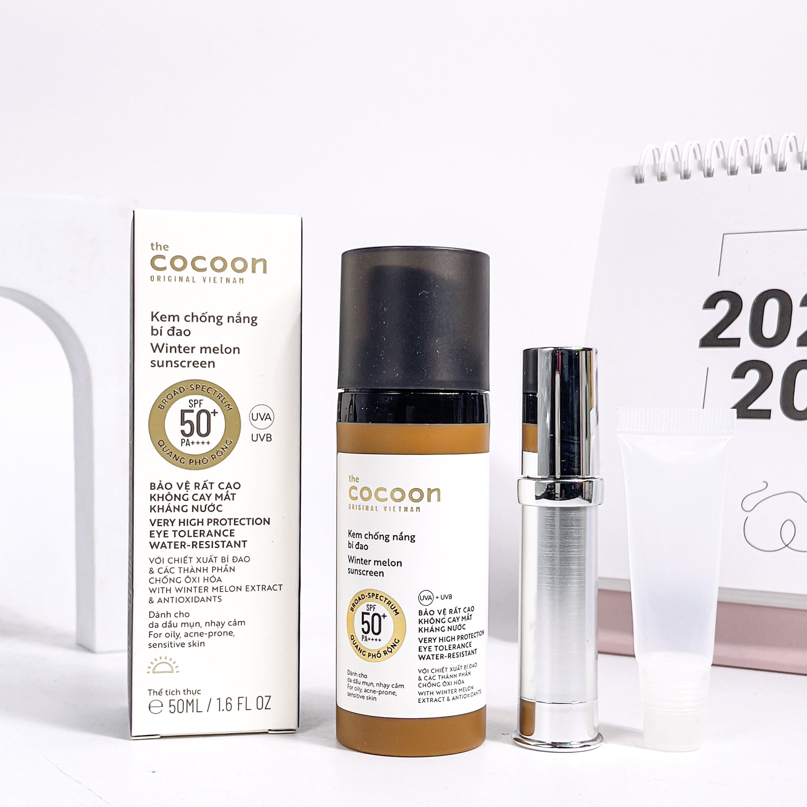 Kem chống nắng bí đao cocoon the winter melon sunscreen spf50+ 50ml duduhouse