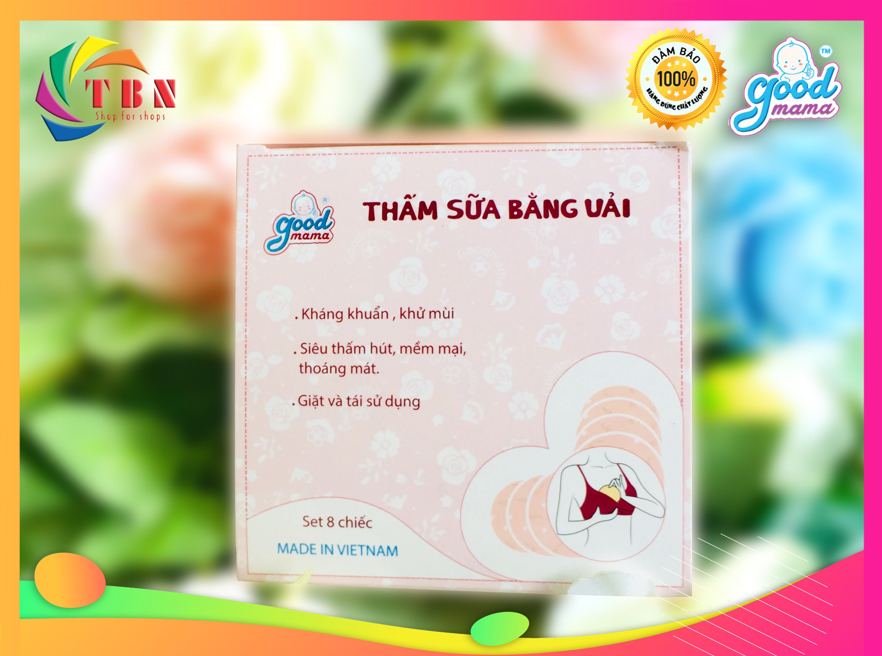1 hộp( 8 miếng) thấm sữa Goodmama