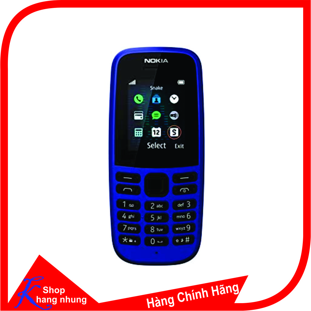 Điện Thoại Nokia 105 Single Sim (Đen)- Hàng Chính Hãng