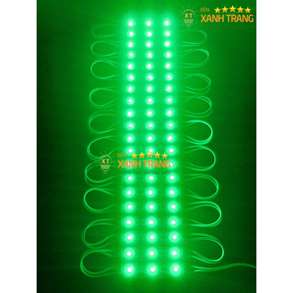 LED dán modul 3 mắt, led thanh trang trí viền biển quảng cáo chống nước màu trắng, vàng, xanh, đỏ