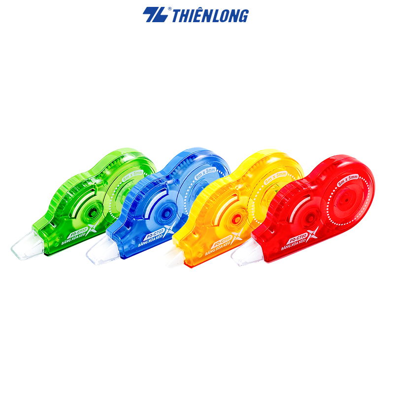 Combo 5 Bút xoá kéo Thiên Long Flexoffice - Bút xoá nhỏ gọn, dẻo dai, bám dính tốt, không để lại vết khi scan, fax FO-CT02