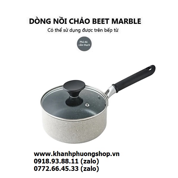 Chảo vân đá lock&lock xài bếp từ - nồi chảo vân đá lock&lock