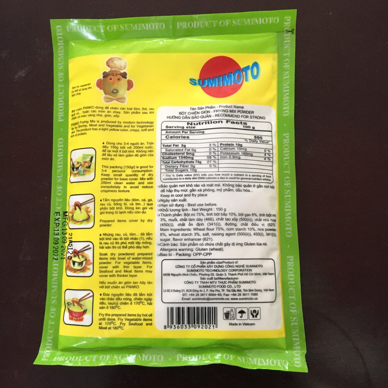 Bột chiên giòn Panko 150gr