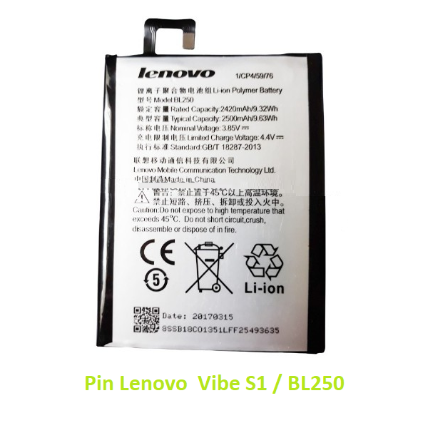Pin lenovo vibe s1 / bl250