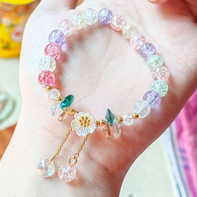 Vòng Tay Chuỗi Hạt Pha Lê Hình Bướm