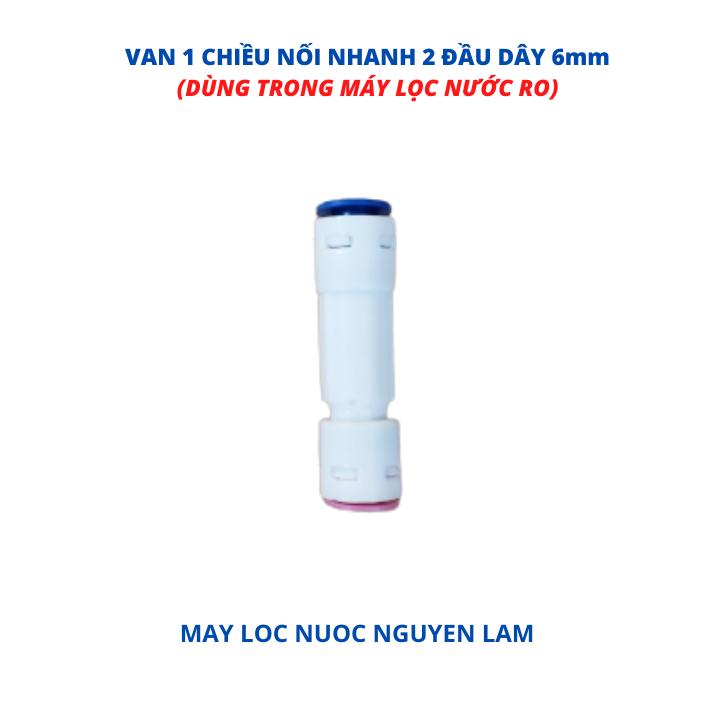 (HCM) Van 1 Chiều Nối Nhanh 2 Đầu Máy Lọc Nước RO