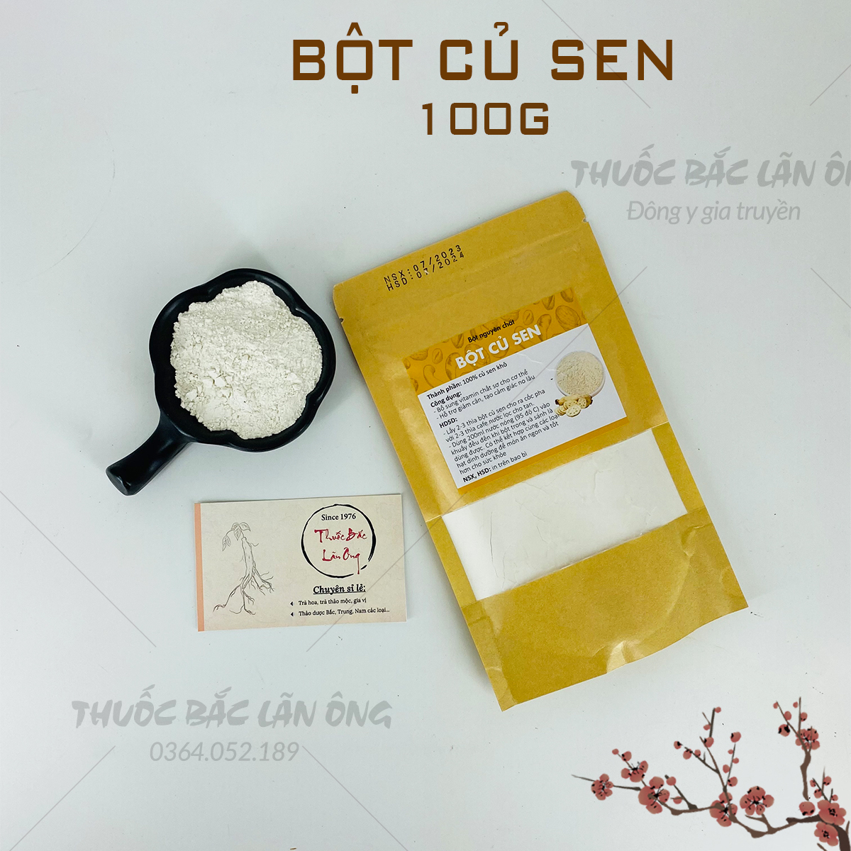 Bột củ sen sấy lạnh 100g