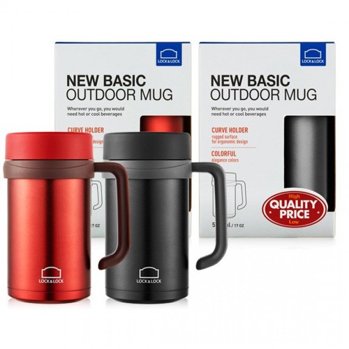 Ca Giữ Nhiệt Basic Table Mug Lock&Lock LHC9002 (500ml), Ca...