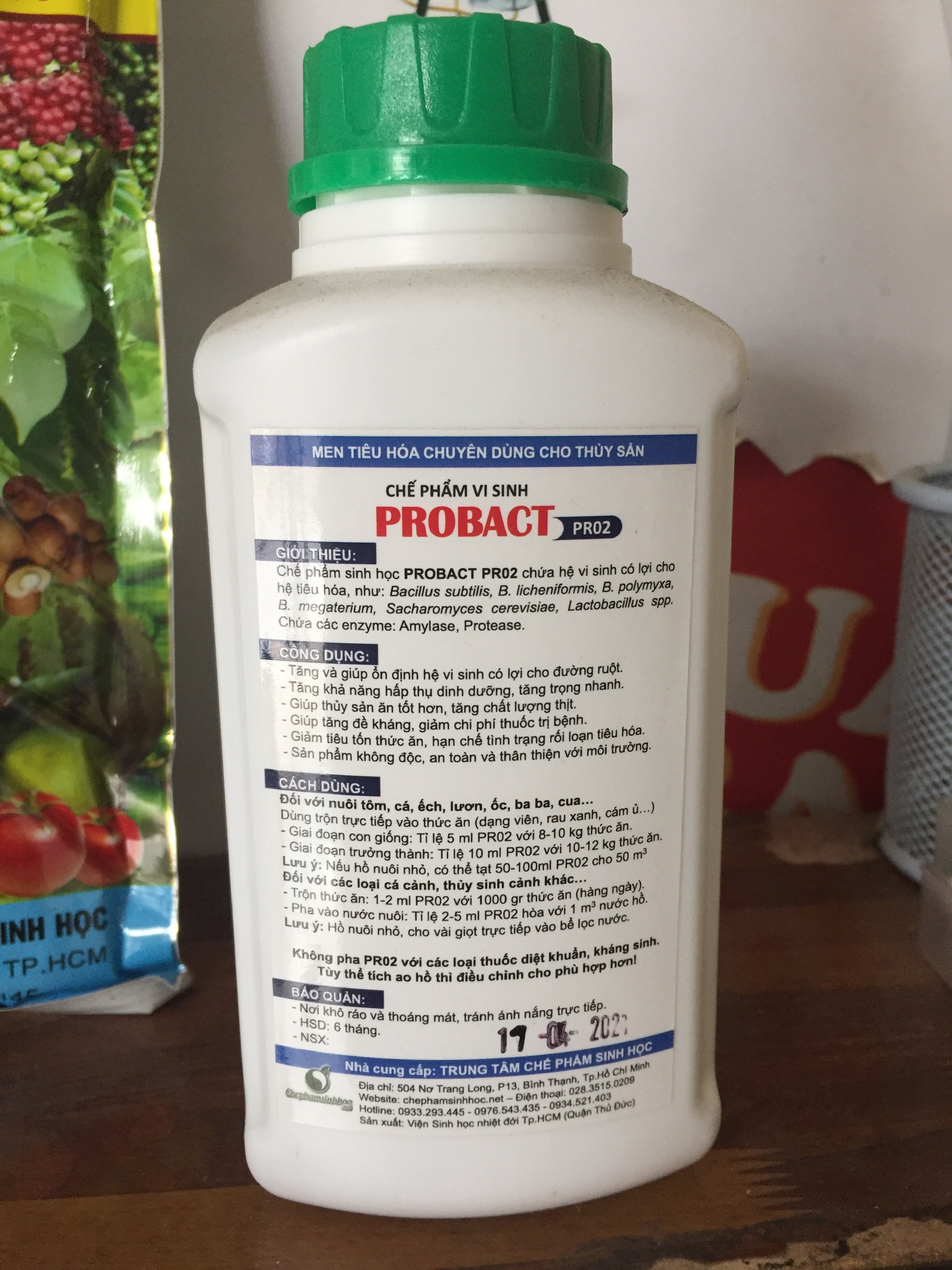 Men tiêu hóa cho tôm, cá - PROBACT PR02